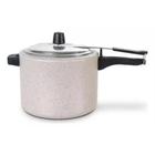 Panela De Pressão Antiaderente Cerâmica Vanilla Brinox 7,5L 7239/193