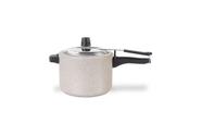 Panela de Pressão Ceramic Life Vapt em Alumínio com Revestimento Cerâmico Vanilla 20cm 4,5L - Brinox