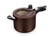 Panela de pressão chocolate mta linha superior 4,5l visor 120mm