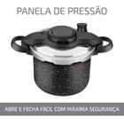 Panela de Pressão Clipso Stone Pro 4,5L Fechamento Externo