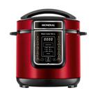 Panela de Pressão Elétrica Digital 6L, Mondial, Vermelho/Inox - PE-60-6L-RI