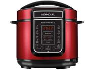 Panela de Pressão Elétrica Digital Mondial - Master Cooker Red PE-39 900W 5L Timer