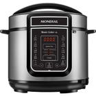 Panela de Pressão Mondial Master Cooker 5L PE-38 Prata/Preta 220V