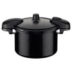 Panela de Pressão Valência Black em Alumínio com Revestimento Cerâmico Preto 24cm 7L - Tramontina