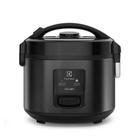 Panela electrolux de arroz 2l preto inox efficient 2 em 1 com visor glass por rita lobo 127v erc10