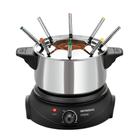 Panela Elétrica de Fondue Mondial 1200W Prata 127V - FD-02