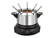 Panela Elétrica de Fondue Mondial Le Gourmet II FD02 1200W 127V 3L Preto e Inox 8 Garfos