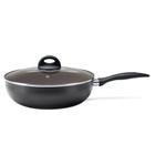 Panela Frigideira Wok Preta com Tampa Ceramic Life Smart Plus 3,4 Litros 28x8 Brinox