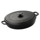 Panela Paella 36 cm Com Tampa de Ferro Fundido