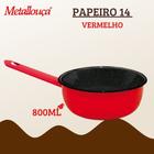 Panela Papeiro Esmaltada Ágata 14 800ml Metallouca Cores Sortidas - Metallouça