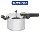 Panela pressao fundo triplo tramontina inox 6 litros brava