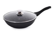 Panela Preta Wok com Tampa Marble de 3,4L - Wincy Casa