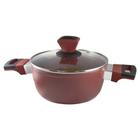 Panela StoneChef Ruby Tampa de Vidro 20cm - Vermelho - MaxChef