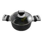 Panela Stonechef Tampa De Vidro 18Cm - Preto