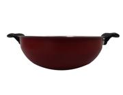 Panela Wok Alumínio 28 cm Vermelho C/alças Dona Chefa