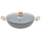 Panela Wok Antiaderente biocerâmica 7L com Tampa Oster - Oster Home