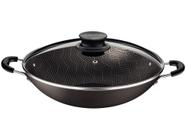 Panela Wok Antiaderente Tramontina Paris de Alumínio Chumbo 36cm