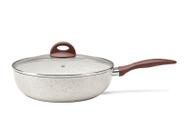 Panela Wok Cerâmica Frigideira Vanilla 3,4l 2,5mm Brinox