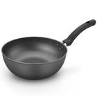 Panela Wok Cinza 24 cm Antiaderente Enjoy com Cabo Alegrete