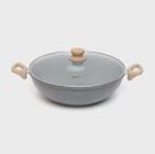 Panela wok com tampa 34 cm indução oster