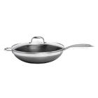 Panela Wok em aço Inox 34 cm 6 L Hive