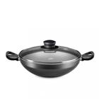 Panela Wok MTA Supra Antiaderente Tampa de Vidro com Alça N28 4,3L