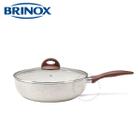 Panela Wok Tampa Ceramic Life Smart Plus 28Cm Vanilla Brinox