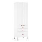 Paneleiro 70cm 2 Portas 2 Gavetas e 1 Gavetão Cristal Luciane Móveis