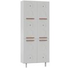 Paneleiro Duplo Aço Mirage New 6 Portas Branco - Telasul