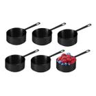 Panelinha Couvert Preto Mini Panela 120ml Finger Food Buffet 6un - VULCAO