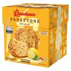 Panettone Bauducco Limão Siciliano e Uva Passas Brancas Cobertura Açucarada e Amêndoas 500g