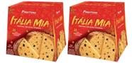 Panettone Itália Mia Frutas Cristalizadas 400g - kit c/ 2 unds