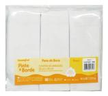 Pano De Boca Babete Pinte E Borde Kit C/ 3 Unid - inconfral