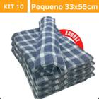 Pano De Chão Xadrez Para Limpeza - Kit 10 Uni. Pequeno