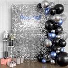 Pano de fundo de parede Shimmer Qcity Silver Shimmer 24 unidades 30x30cm