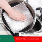 Pano de Lavar Louça Dupla Face em Aço Inox - Resistente e Fácil de Limpar