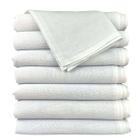 Pano De Prato Branco Sem Estampa 100% Algodão Kit C/ 10 Un.