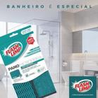 Pano Microfibra Para Vidro/ Banheiro Esfrega E Seca De Alta Absorção Flash Limp Flp6711