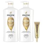 Pantene Shampoo Twin Pack com Treament de Cabelo, Renovação diária de Umidade para Cabelos Secos, Seguro para cabelos tratados com cores