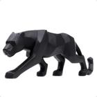 Pantera Luxo Escultura Estatua Decoração Casa Leopardo 61cm