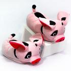 Pantufa 3D Porquinho Porca Pig Cor De Rosa Cospley Unissex