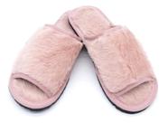 Pantufa Aberta Feminina Chinelo Pelúcia Premium