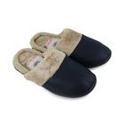 Pantufa Adulto Europa Pele Chinelo Preto - 784