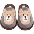 Pantufa Chinelo De Quarto Infantil Urso - Marrom - 25/26