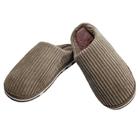 Pantufa Chinelo de Quarto Listras Calçado Fechado Quentinho