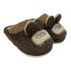 Pantufa Chinelo Infantil Urso Peluciada Inverno Quentinho Conforto