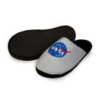 Pantufa Chinelo Nasa Cinza Tamanho 40/41 com Solado de Borracha Antiderrapante