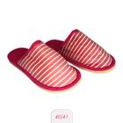 Pantufa Fem c Listras Pink 36//37 38/39 40/41 Chinelo Conforto fofo Quente