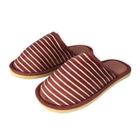 Pantufa Feminina com Listras Rosa 36/37