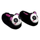 Pantufa Feminina Urso Panda Solado Borracha Zona Criativa